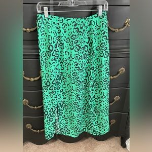 WAYF midi cheetah skirt